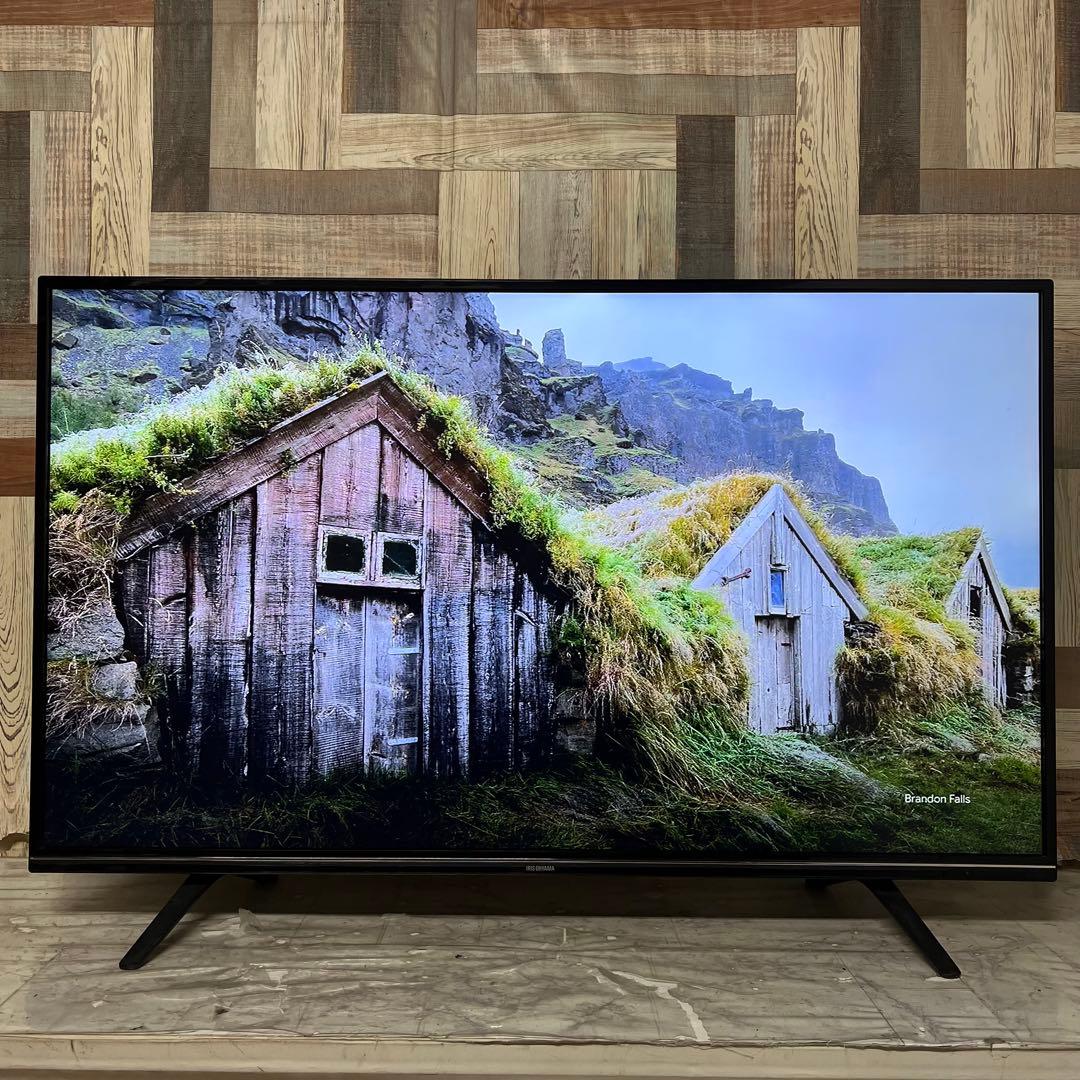 全国送料込❣️アイリスオーヤマ49型4K液晶テレビWチューナー外付けHDD録画可能