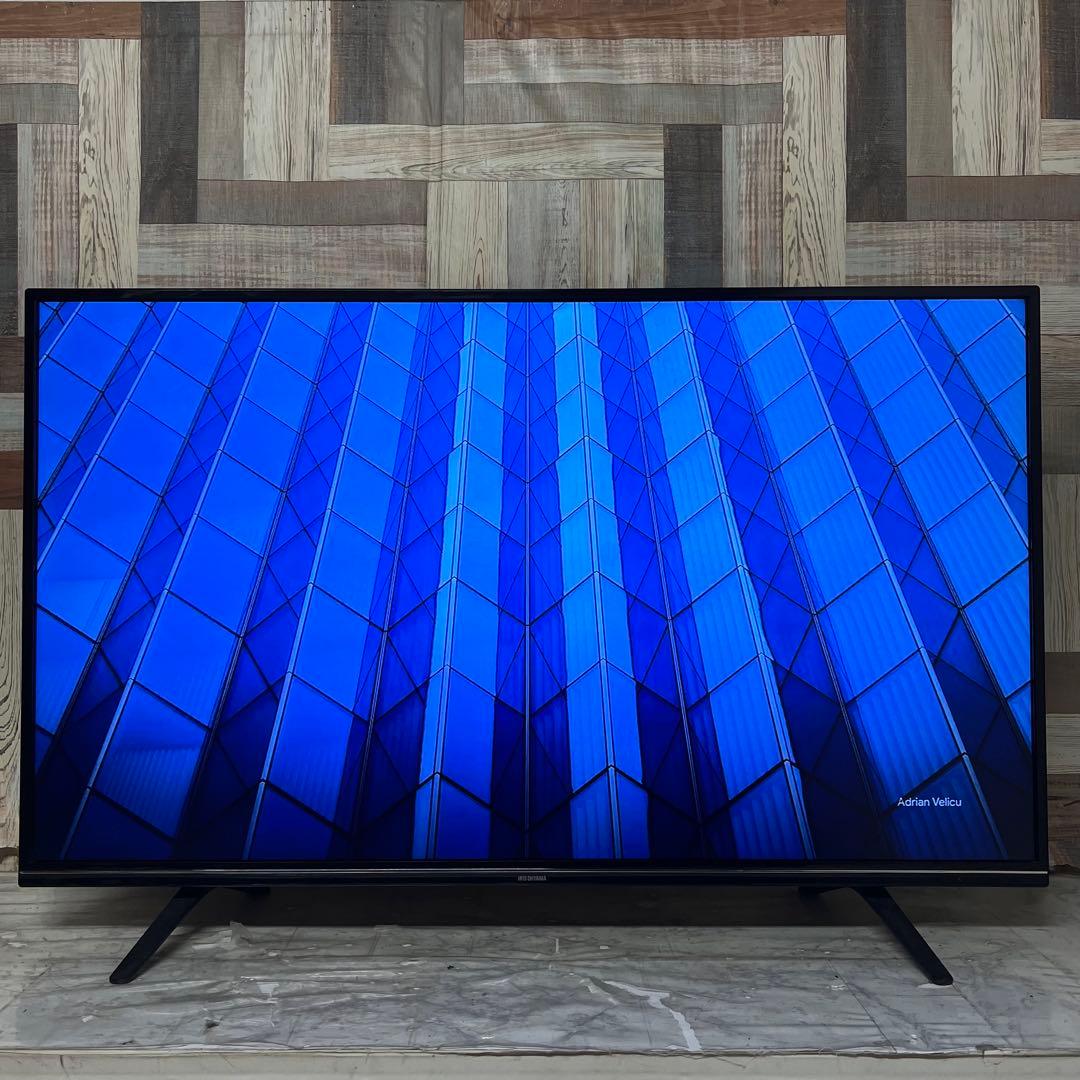 全国送料込❣️アイリスオーヤマ49型4K液晶テレビWチューナー外付けHDD録画可能