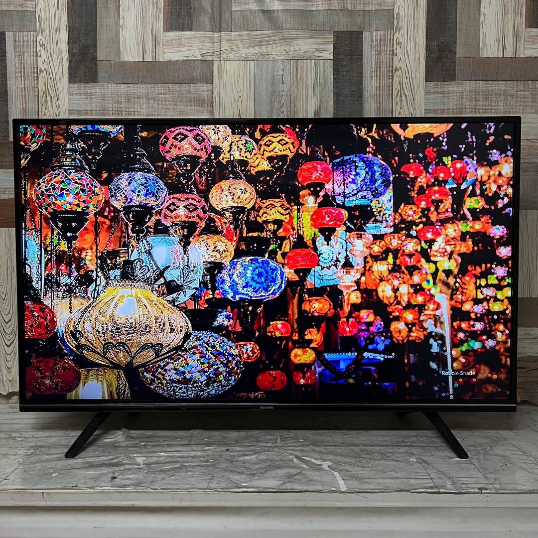 全国送料込❣️アイリスオーヤマ49型4K液晶テレビWチューナー外付けHDD録画可能