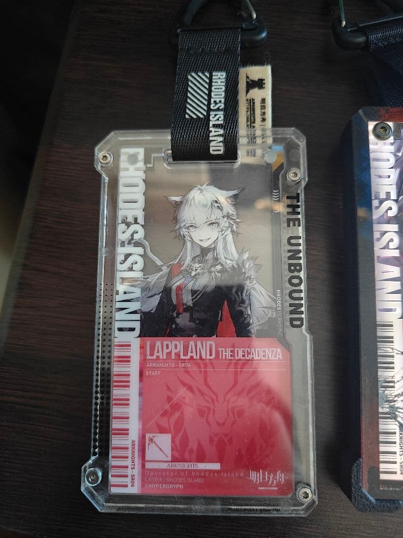 アークナイツ 荒蕪ラップランド 通行認証 発光保護ケース＋保護ケース