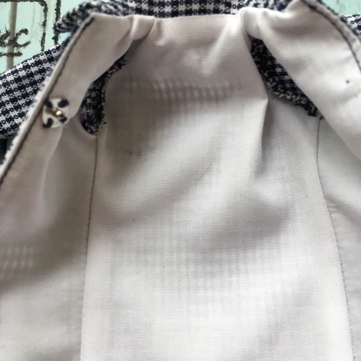 リカちゃん服  チェックシャツワンピース