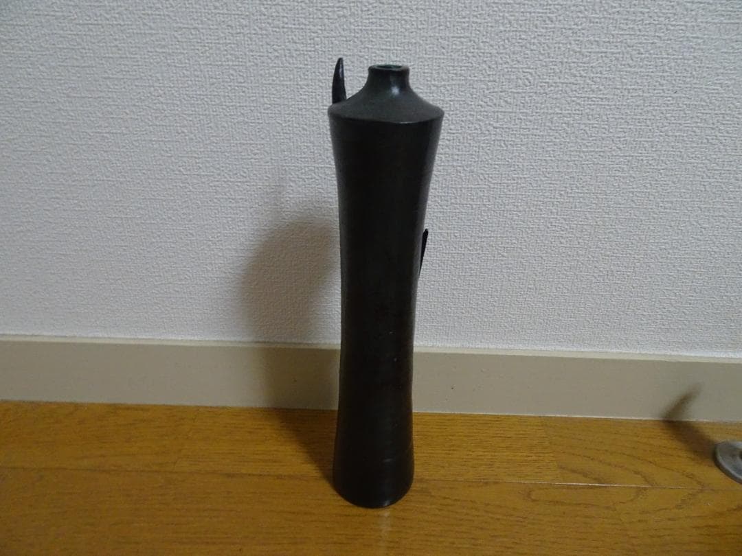 値下げしました。蝋型鋳物　　花瓶、花器　　大森孝志　no-4