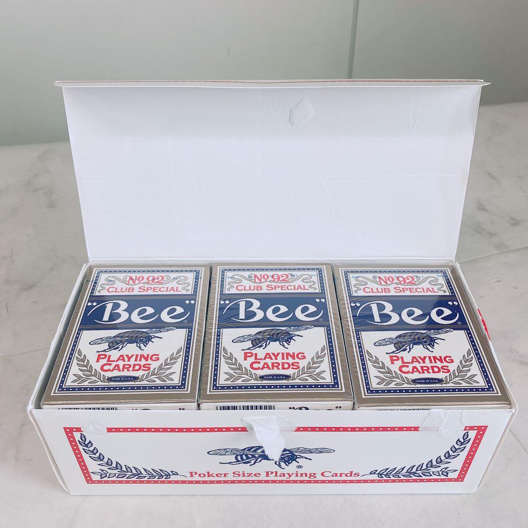 Bee 青 トランプ カード カジノ 1ダース 未開封 No.92 ②3169