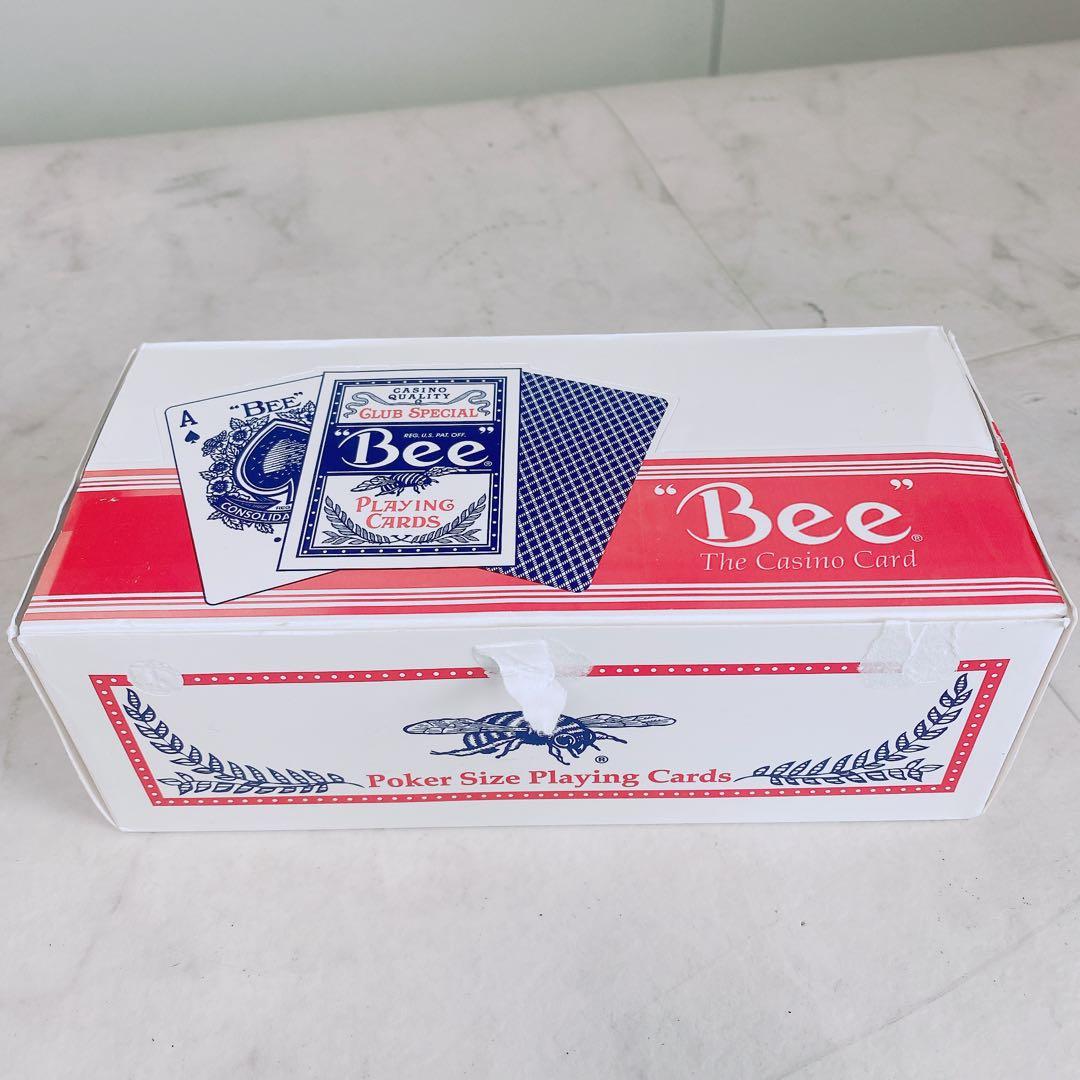 Bee 青 トランプ カード カジノ 1ダース 未開封 No.92 ②3169