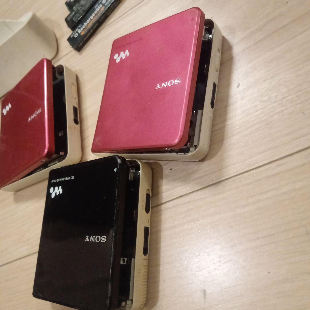 SONY MD MZ-E630 ポータブルMDプレーヤージャンク　本体3台