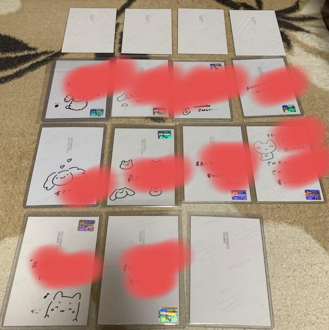 尾木波菜　直筆　コメあり ノイプレ レアカット