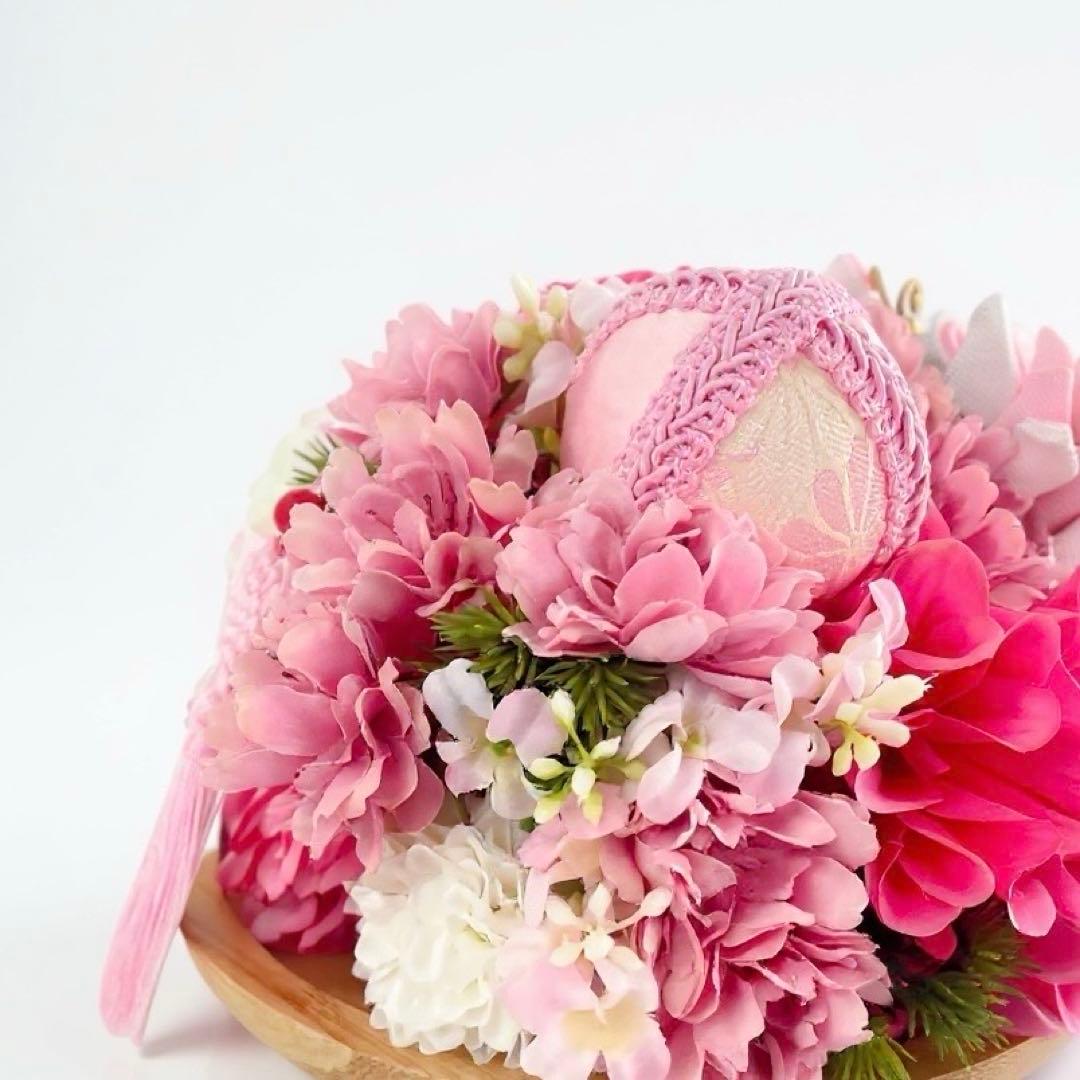 みるきぃままページ　【桃の節句にも】鏡餅アレンジ つまみ細工ピン付き飾り