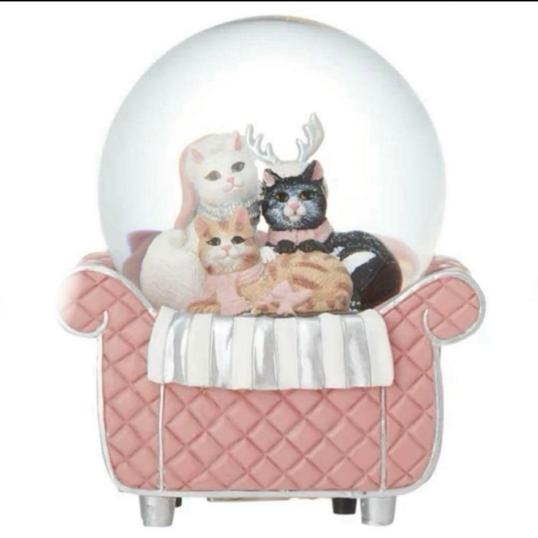 スノードーム　キャット　ソファー