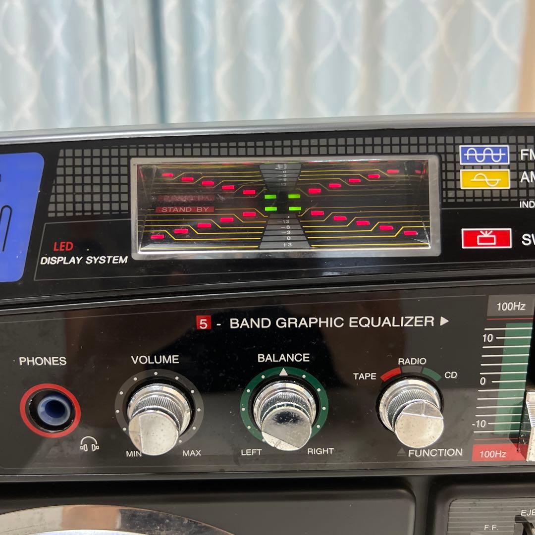 【けーじ@】LASONICラジオ カセットテープ プレーヤーTRC-931