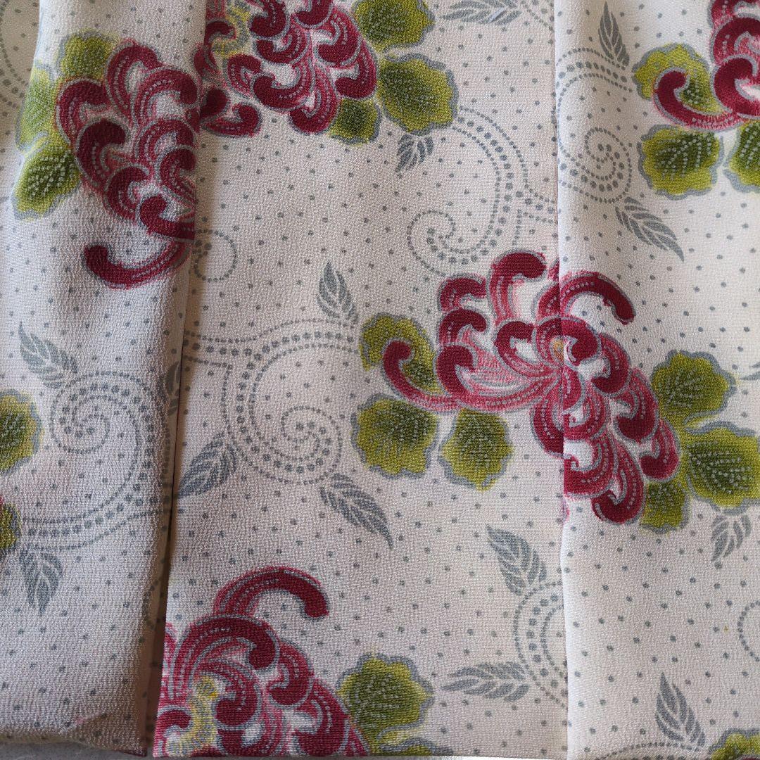 七五三３歳女の子正絹手縫いの被布（中綿無し）生成り色