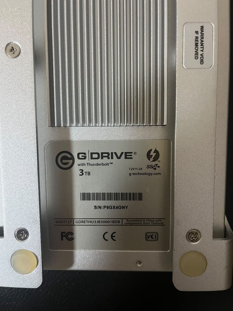 G-Technology G-DRIVE 3TB 外付けHDD（0G03127）