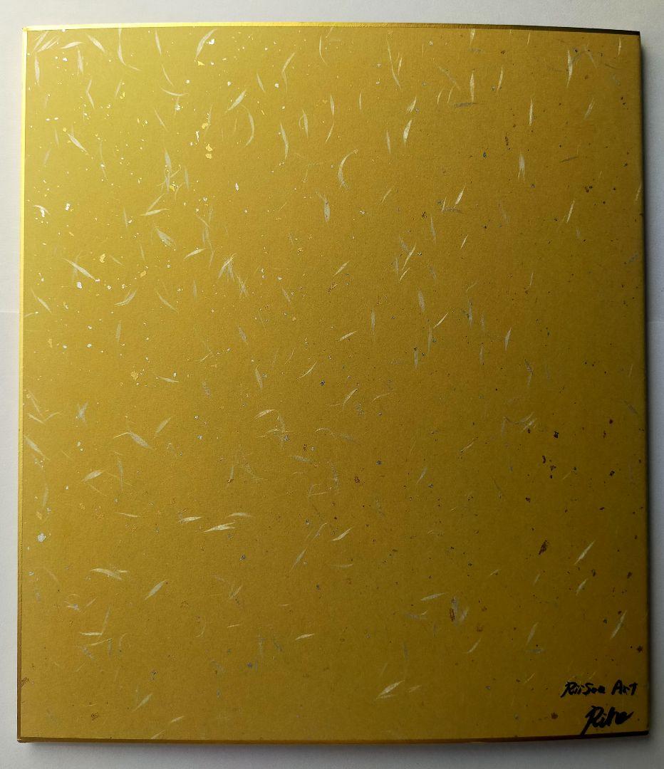 【真筆一点物】双龍図 - 昇運黒龍（二つ折り大色紙/筆ペン一発描き/肉筆画）