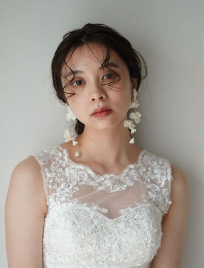 coussinet 　クシネ　フルール フラワーデザイン イヤリング 9cm