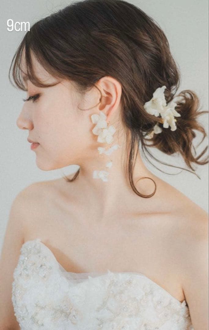 coussinet 　クシネ　フルール フラワーデザイン イヤリング 9cm