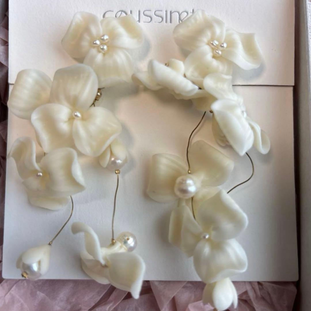 coussinet 　クシネ　フルール フラワーデザイン イヤリング 9cm