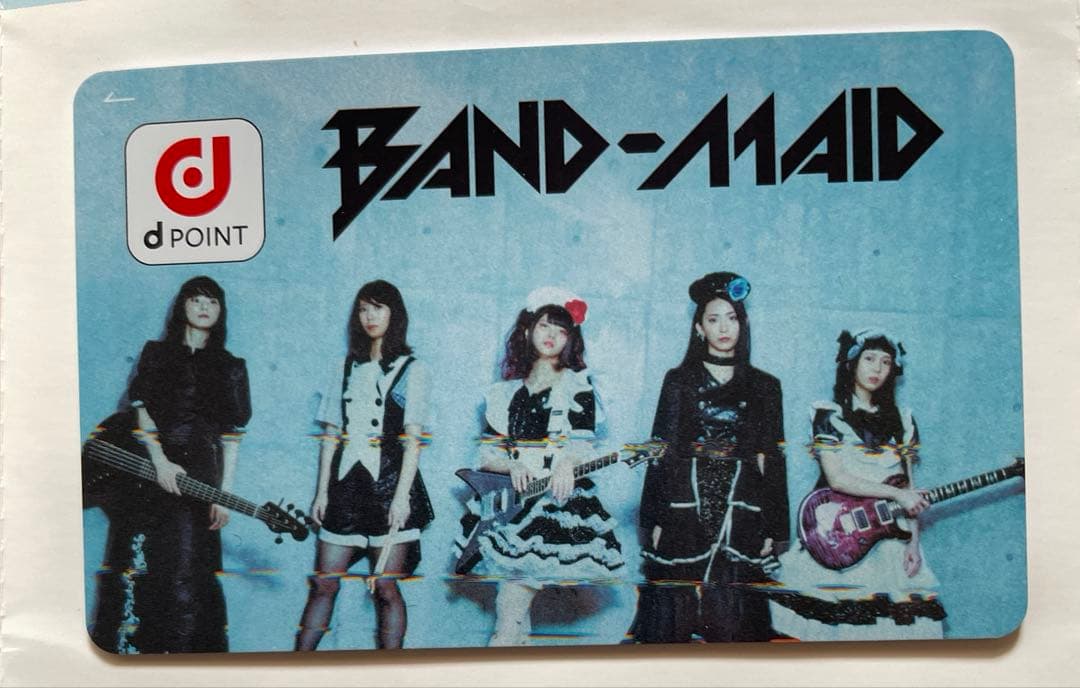 BAND-MAID ブルー缶バッジ7個&オリジナルdポイントカード