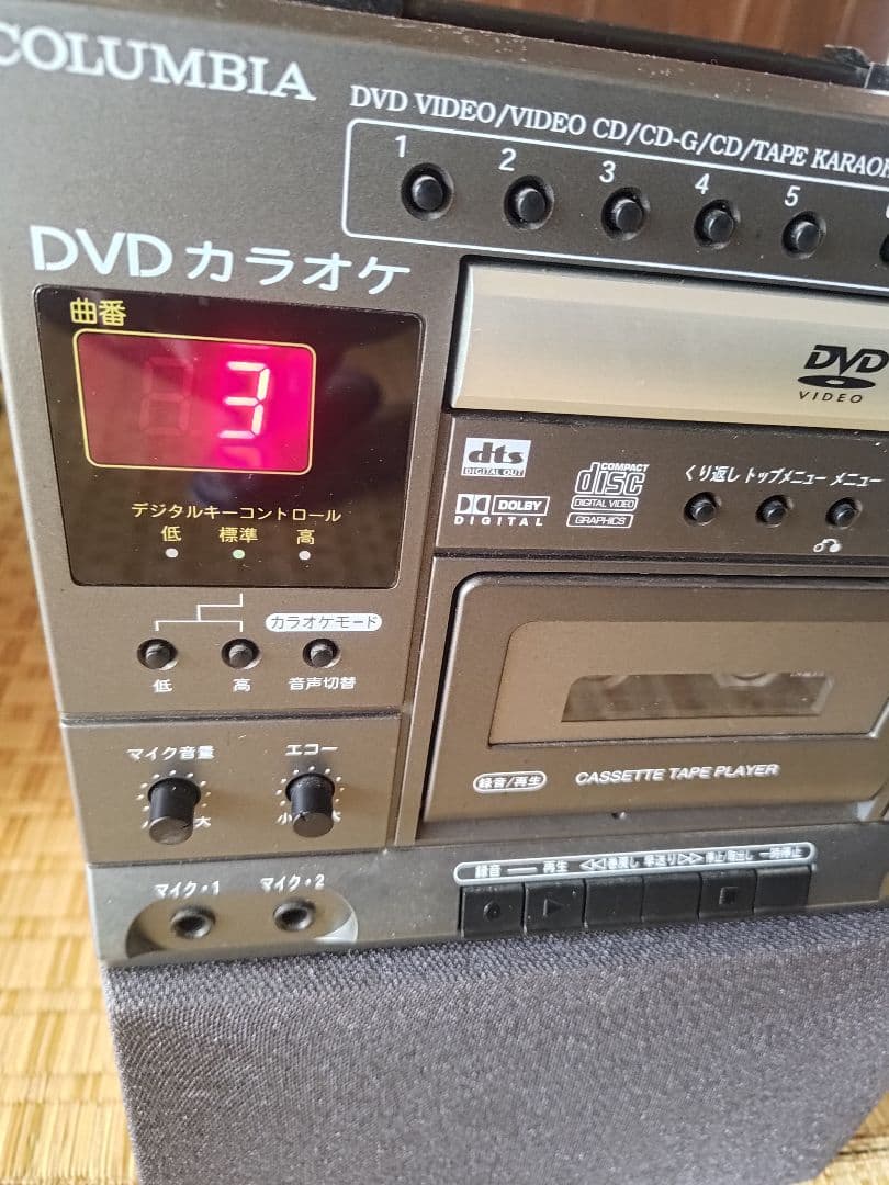カラオケ コロンビア CDV-550 DVD カセットプレーヤー