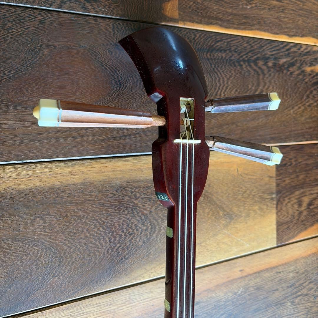 三線本体 ヘビ皮製 3弦 専用ケース付き