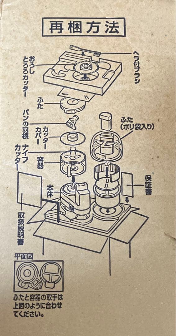 ナショナル　フードプロセッサーMK-K78-W