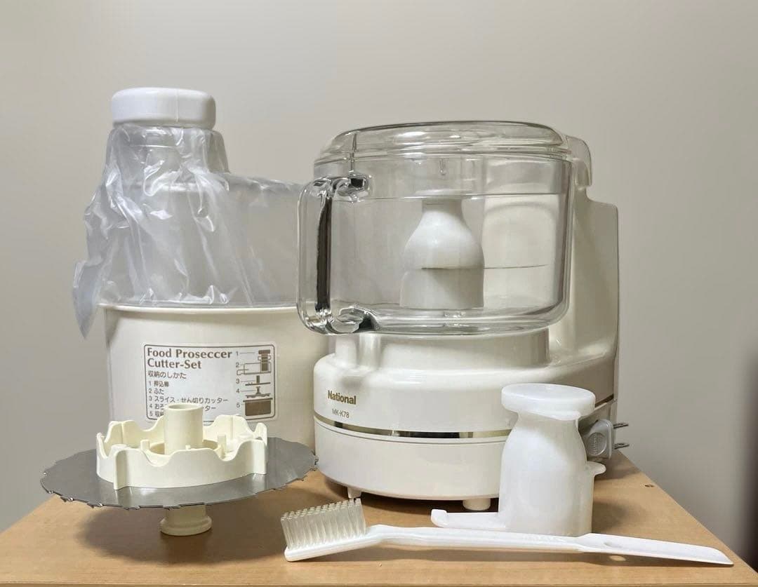 ナショナル　フードプロセッサーMK-K78-W