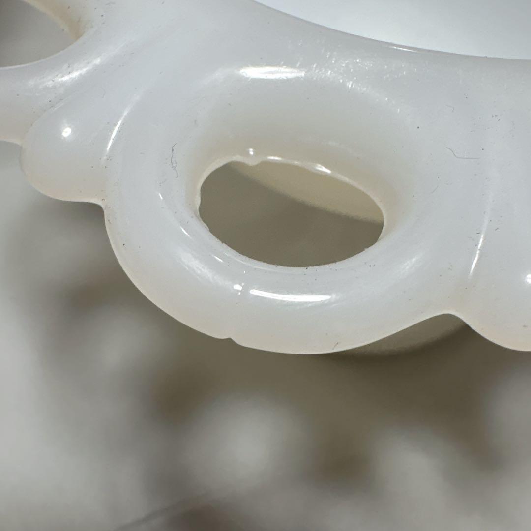 FireKing ミルクガラス レースエッジコンポートセット