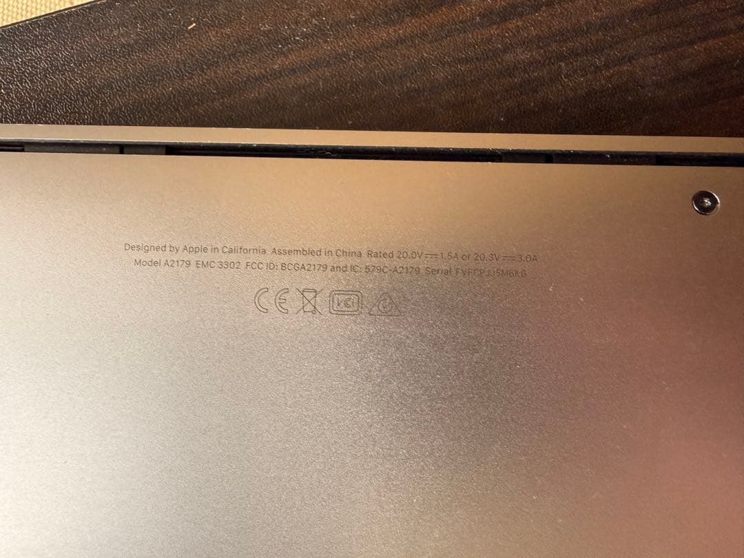 【ジャンク】MacBook Air 2020年式 A2179