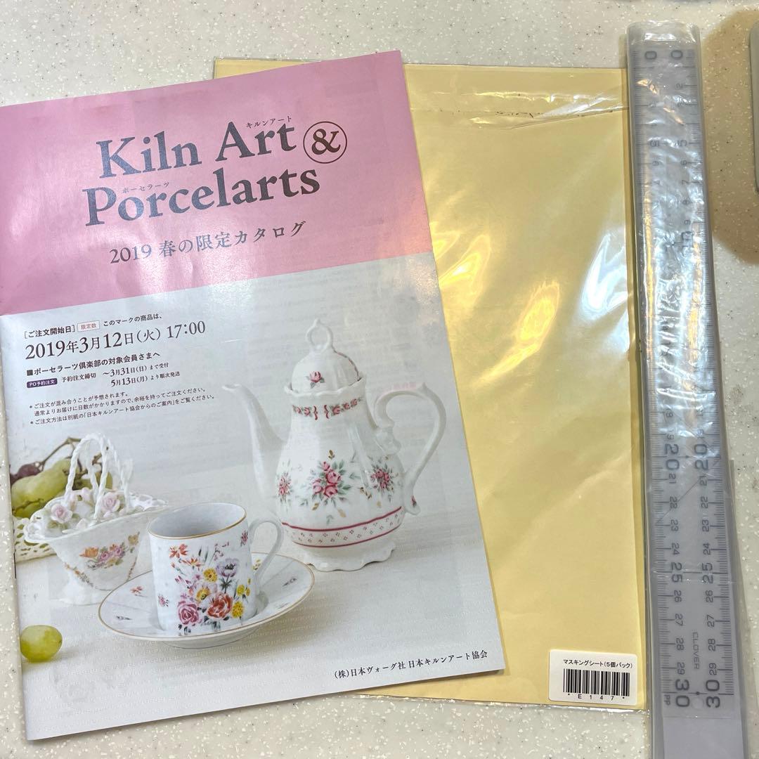 ポーセラーツ　陶器　転写紙　その他　中古新品