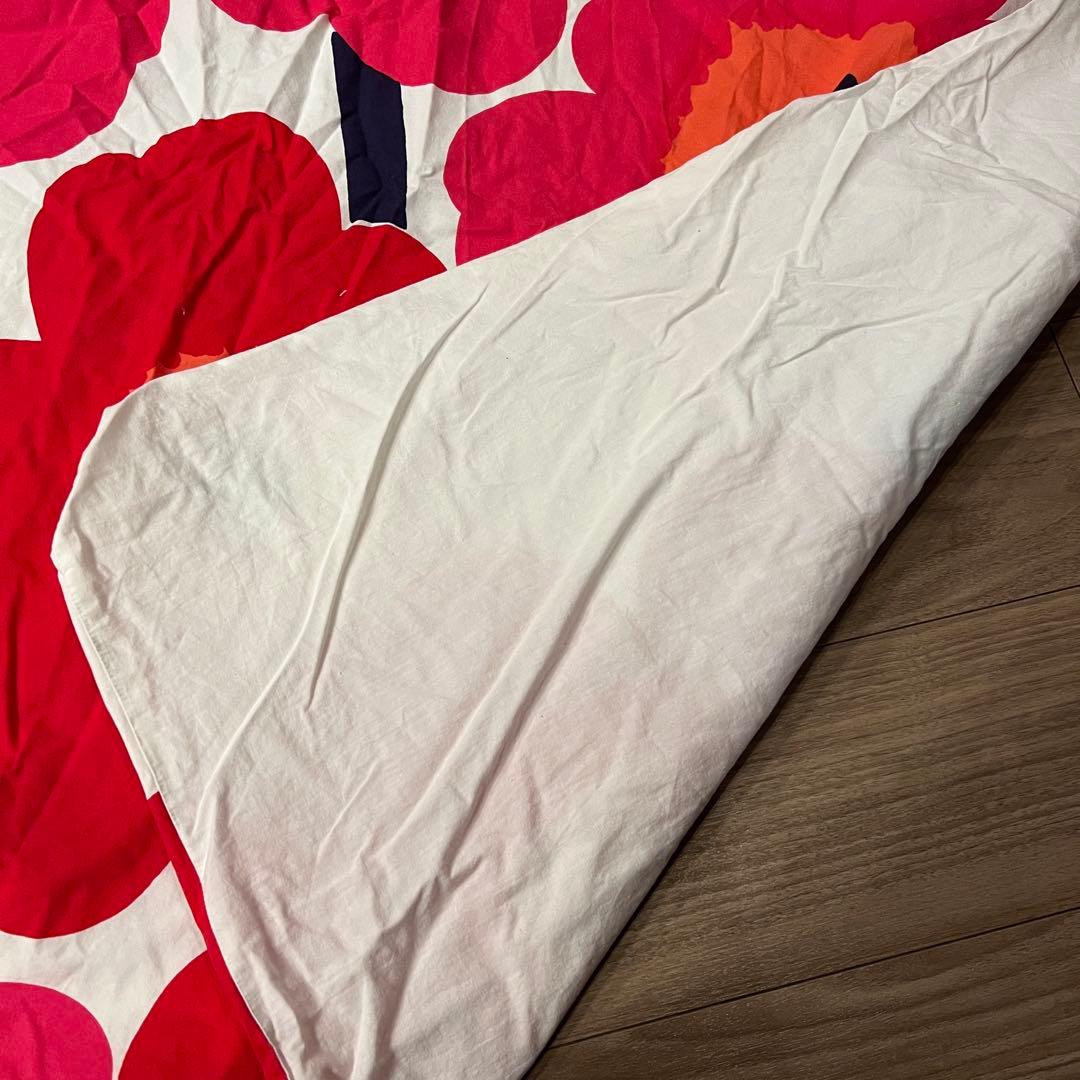 marimekko 掛け布団カバー unikko 赤 シングル