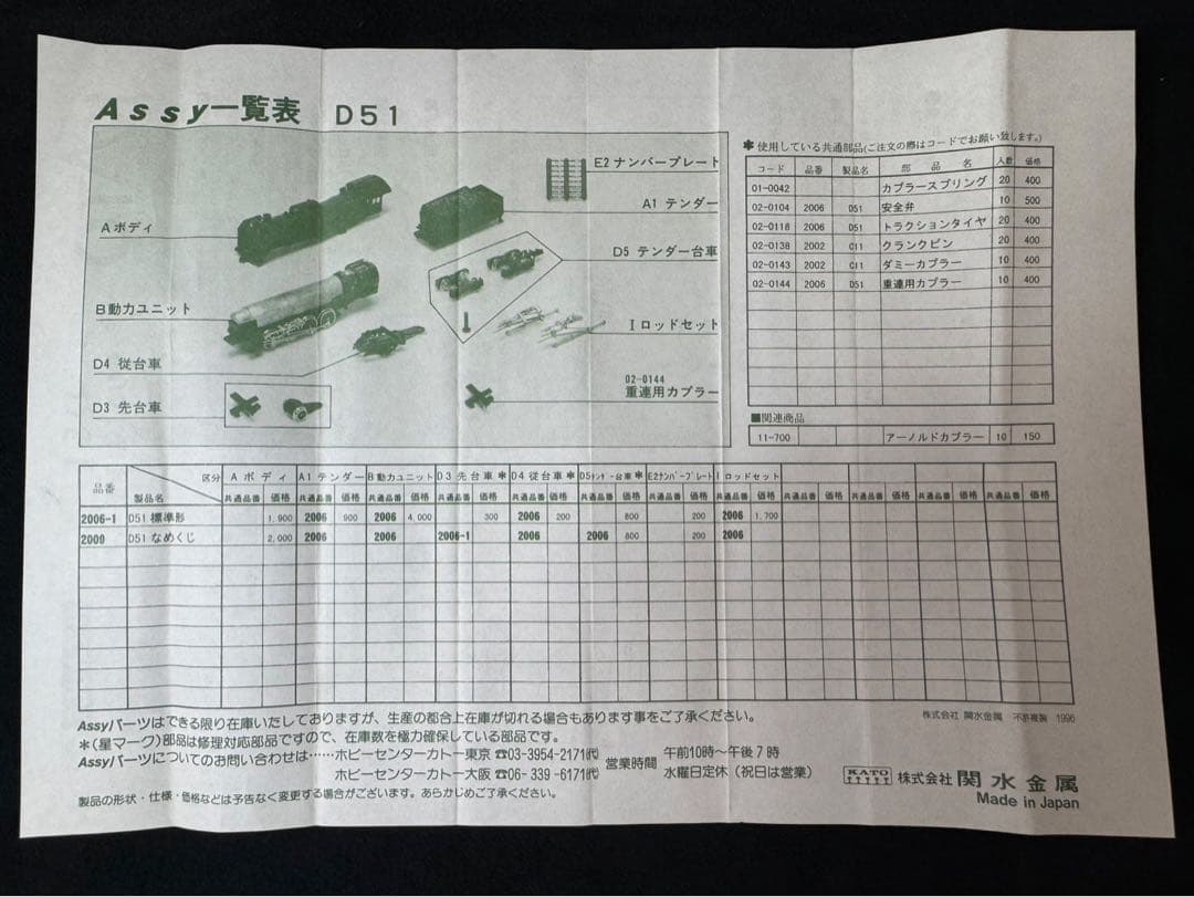 KATO 2006-1 D51 標準型 Nゲージ