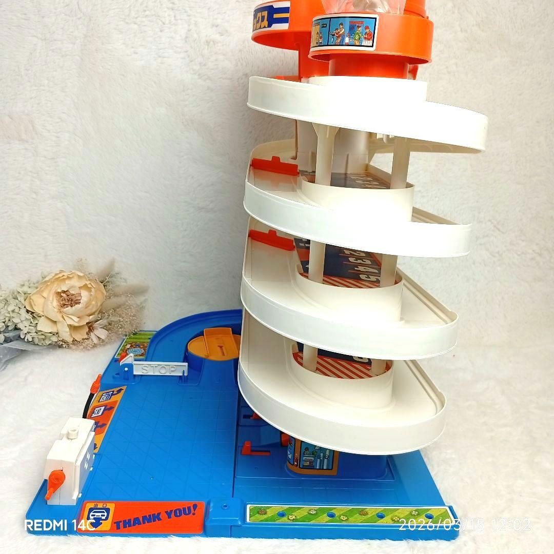 【TOMY】当時物トミカビルデラックスヘリコプター付 備品完備 動作確認済