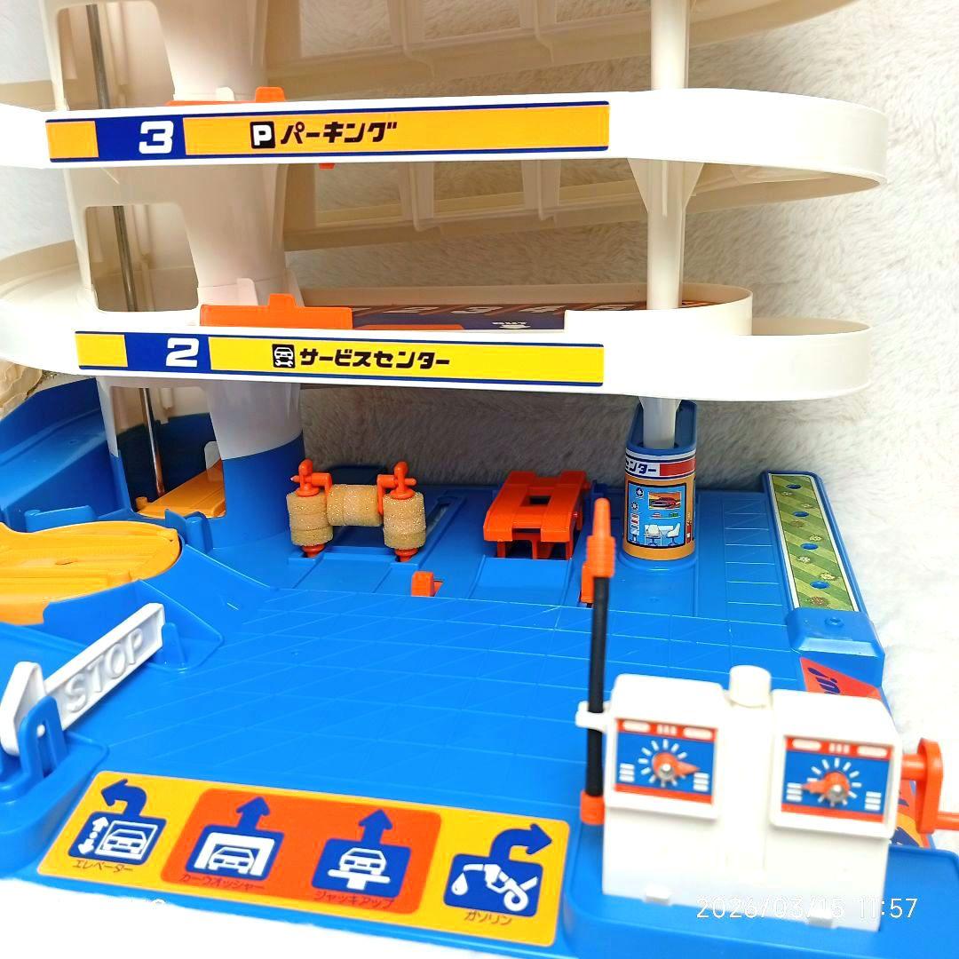 【TOMY】当時物トミカビルデラックスヘリコプター付 備品完備 動作確認済
