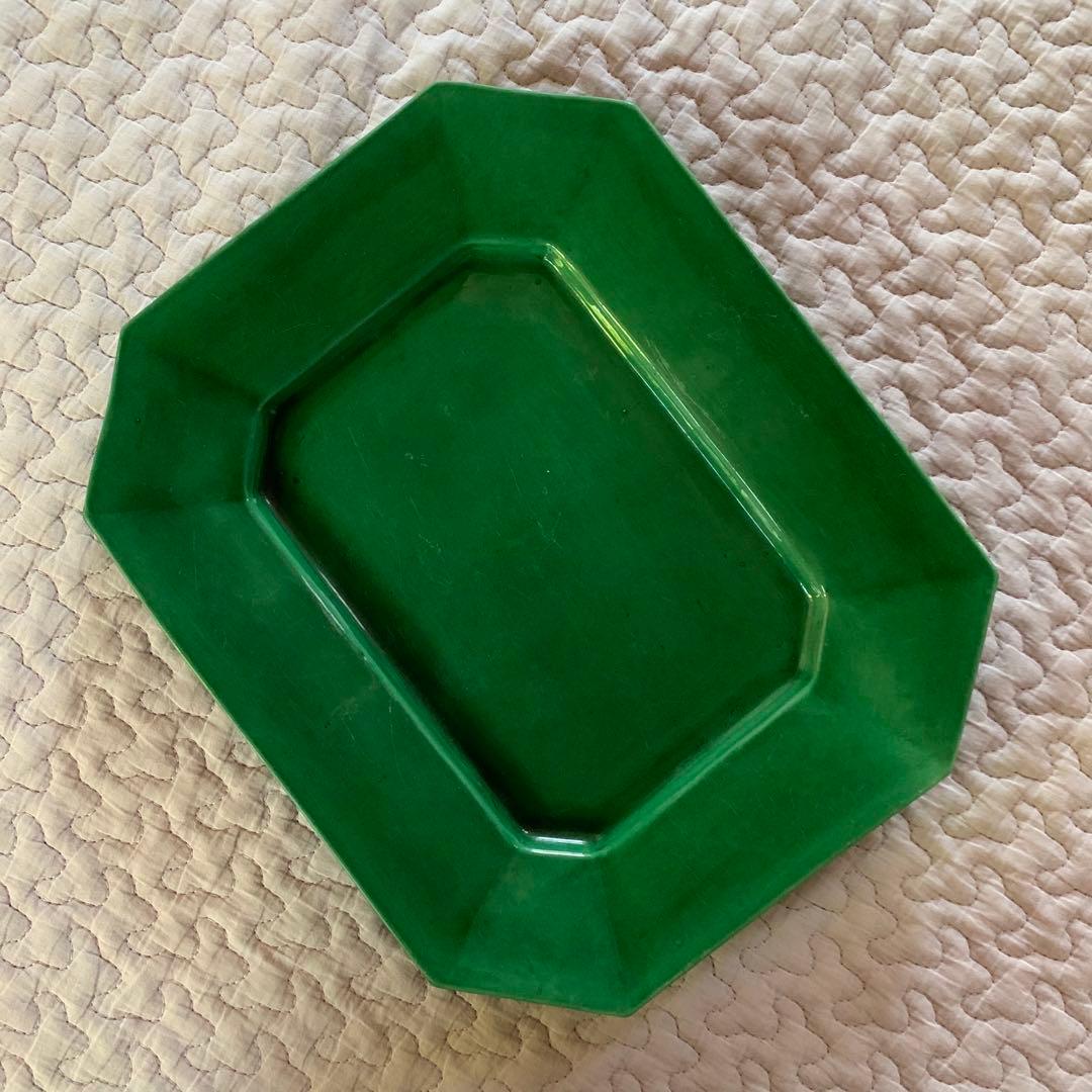 珉平焼　無地　額皿　柄なし