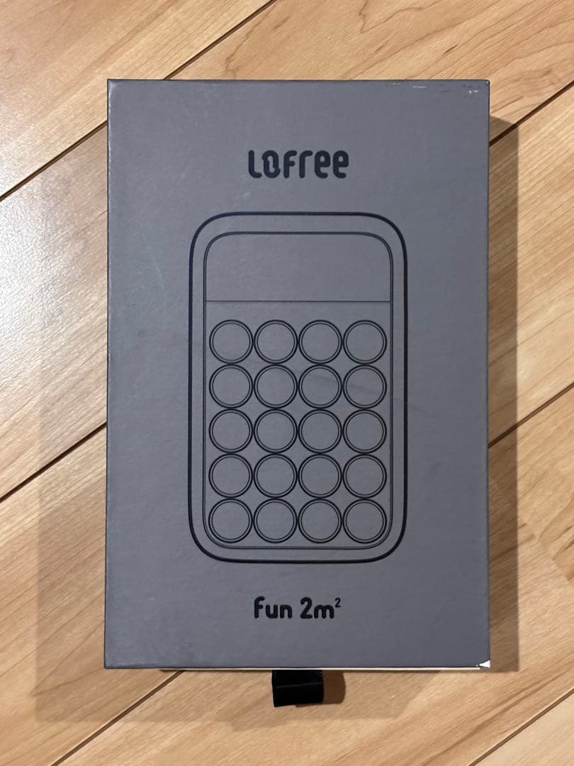 【中古】Lofree Fun 2m² テンキー レトロ電卓　ミルクティー色