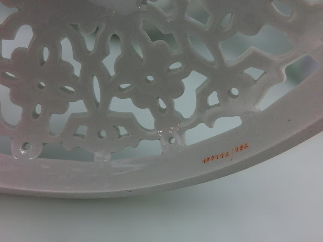 【マイセン】花文ピアスコンポート