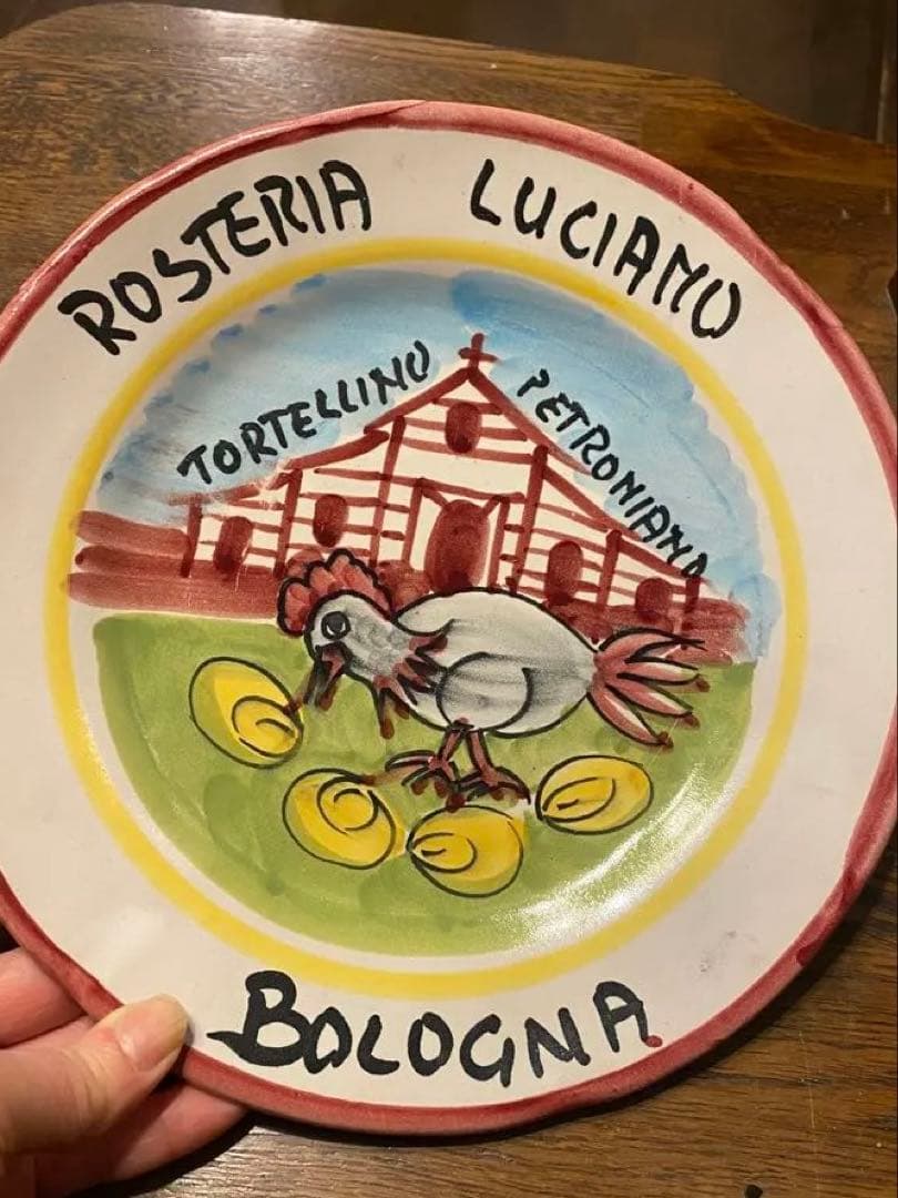 ブオンリコルド　イタリア製絵皿　1990 Bologna