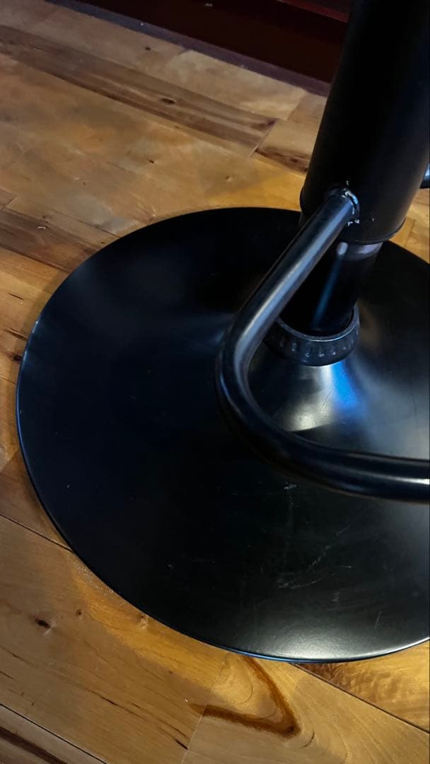 バーチェア　高さ調節可能　東京インテリア　アイアン　レザー　ウォールナット