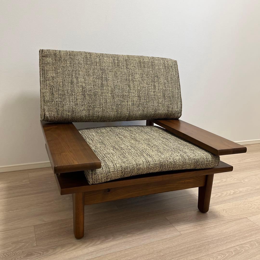 飛騨産業 森のことば Walnut 背クッション付きソファ 1P