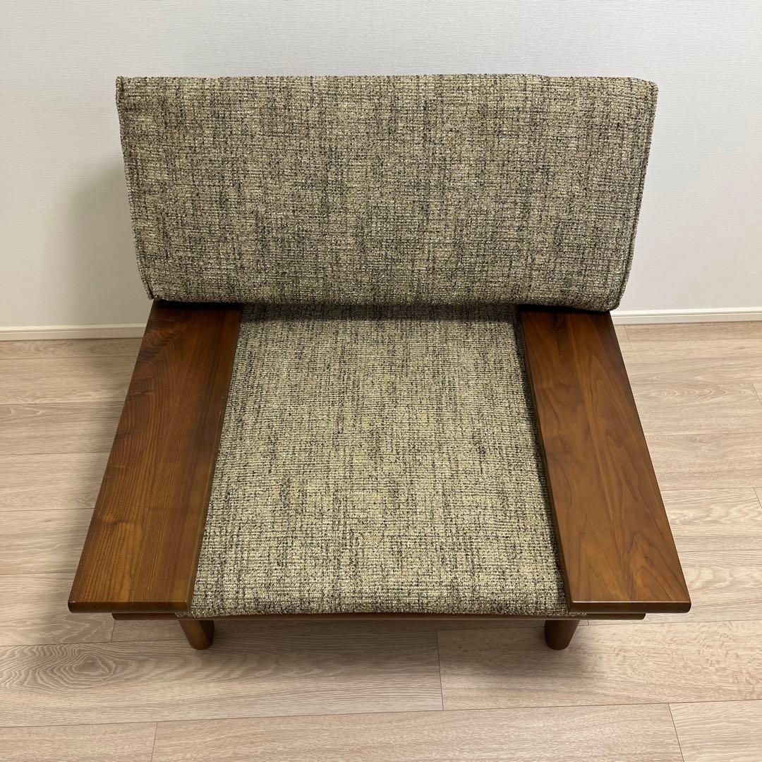 飛騨産業 森のことば Walnut 背クッション付きソファ 1P