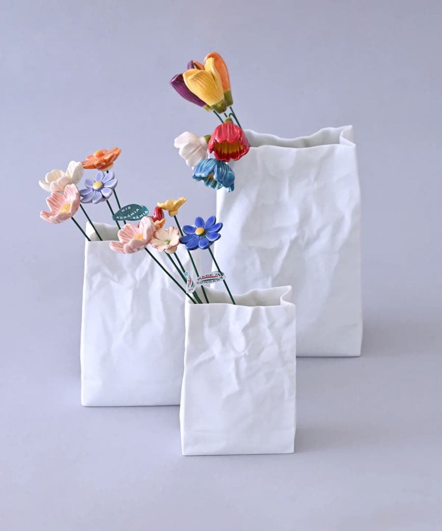 花瓶・フラワースタンド new crinkle super bag