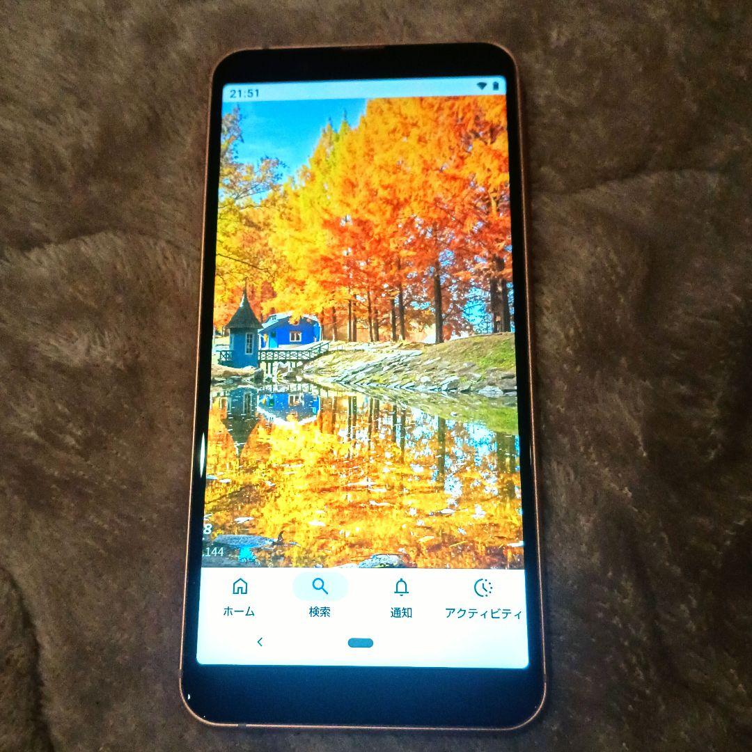 [美品]アクオス AQUOS sense3本体 アルミボディ 顔認証 指紋認証