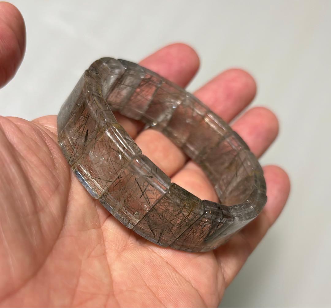 グリーンルチル バングル（鑑別書付）