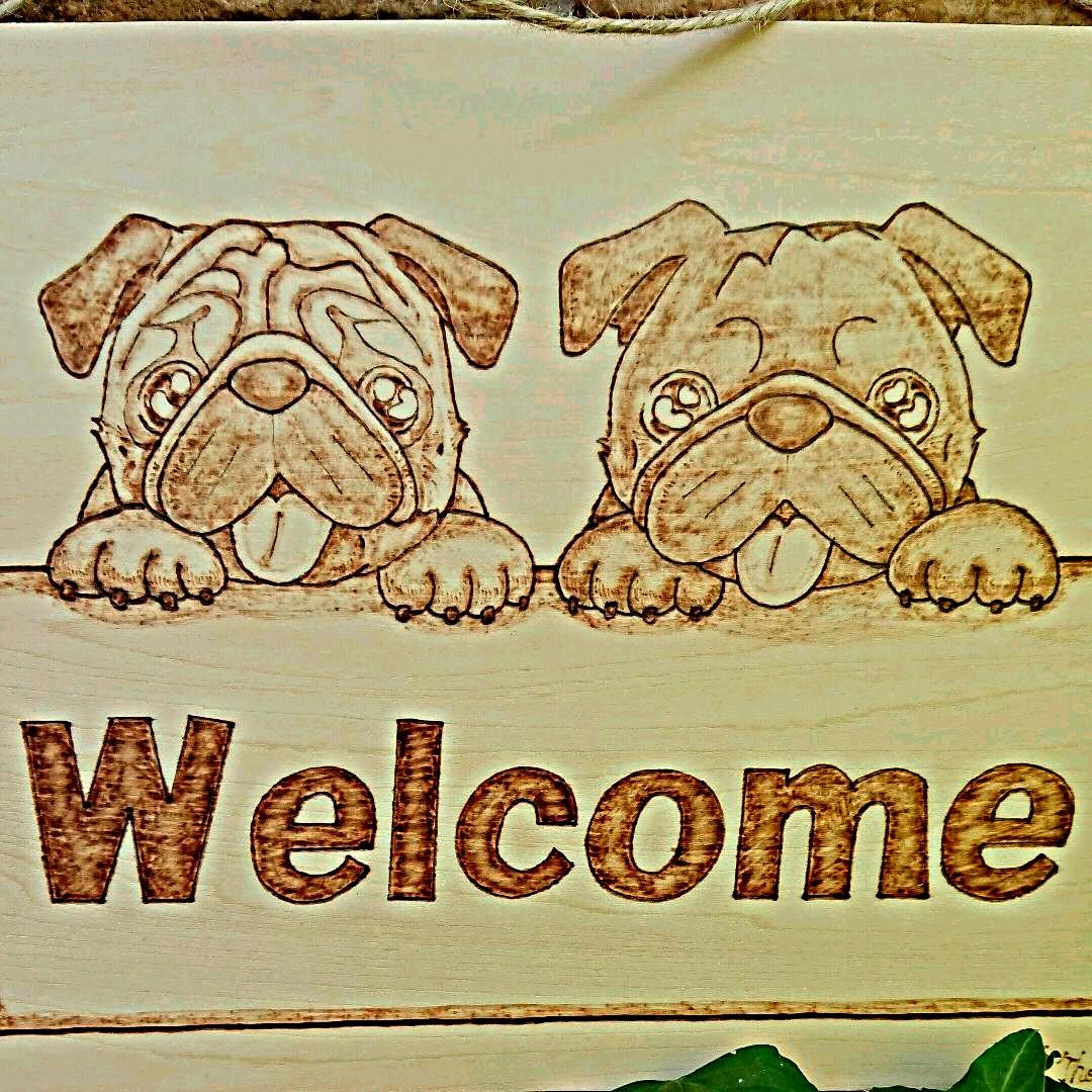 パグちゃん welcomeボード