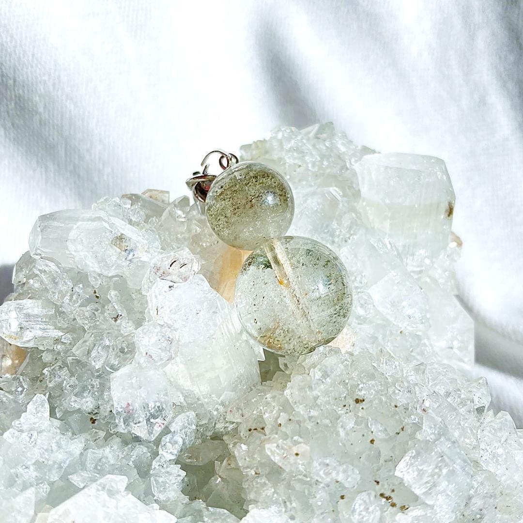 【運気を上げたい！】ひょうたん型 グリーンファントム バックチャーム