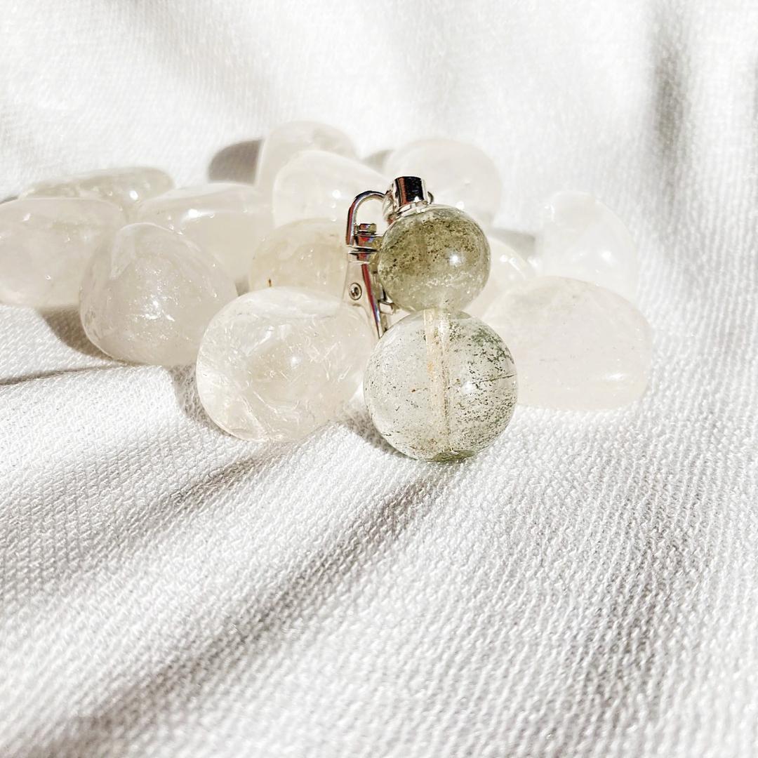 【運気を上げたい！】ひょうたん型 グリーンファントム バックチャーム