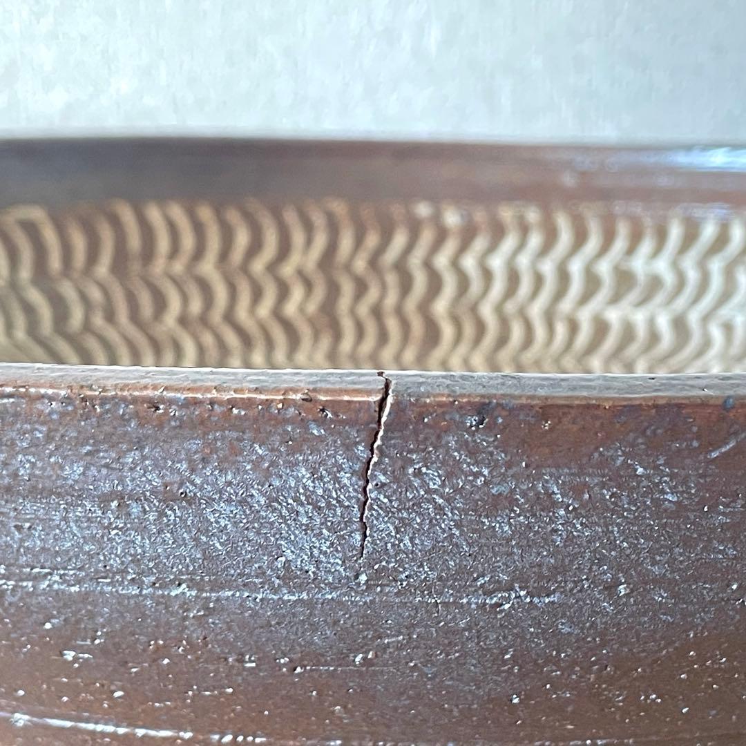 民藝 象嵌の大鉢 一尺一寸 検）バーナード・リーチ 生田和孝