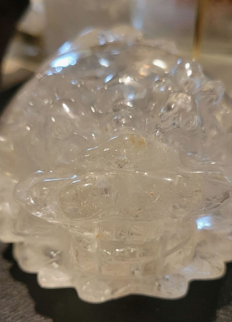 ！！逸品！！特大ロングイ1キロ超え！希少貴重手彫りヒマラヤ水晶ライモナイト虹入り