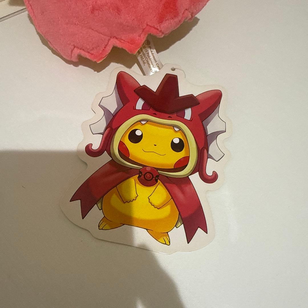 ギャラドスごっこ　ピカチュウ　ぬいぐるみ