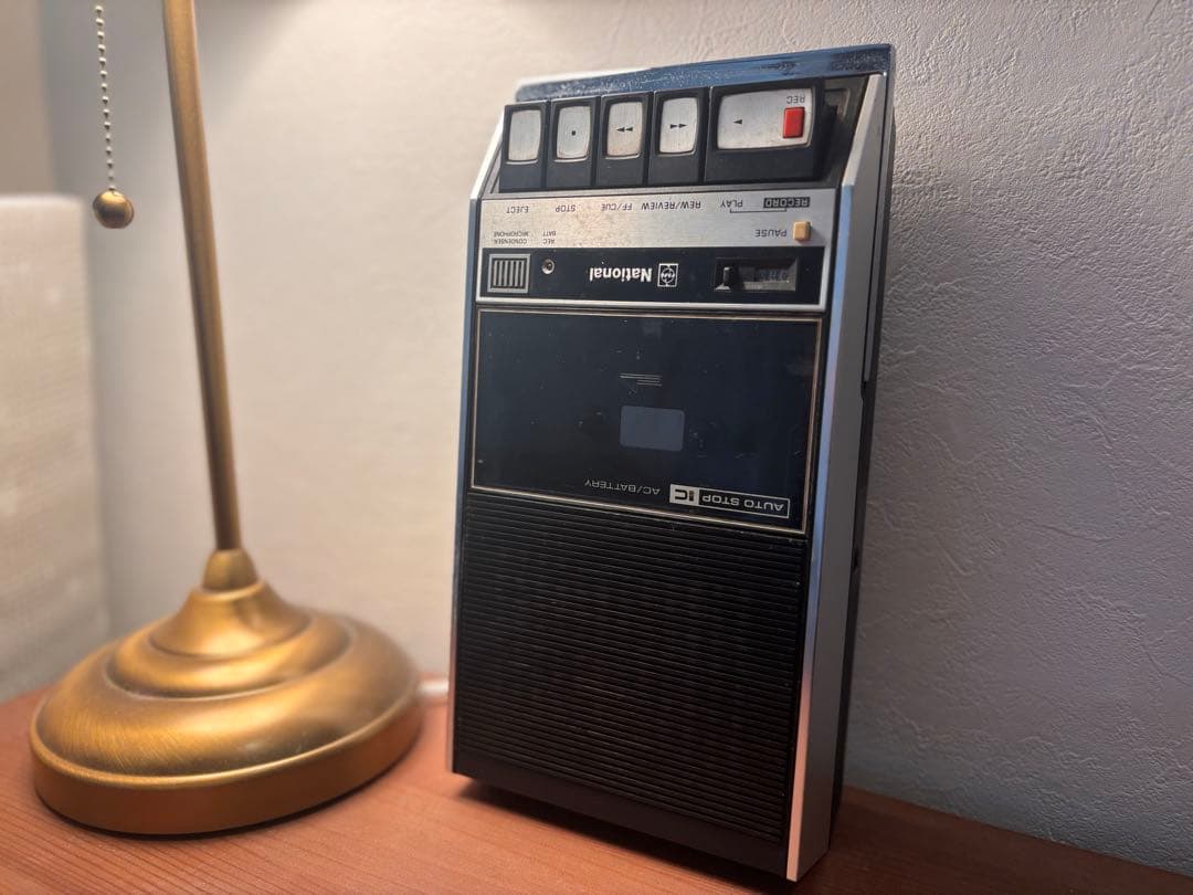 昭和レトロ National RQ-413 実働当時物カセットプレイヤー