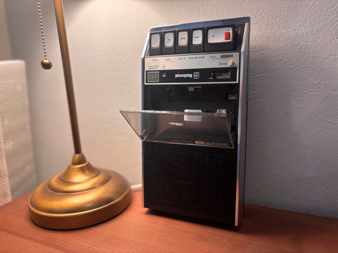 昭和レトロ National RQ-413 実働当時物カセットプレイヤー