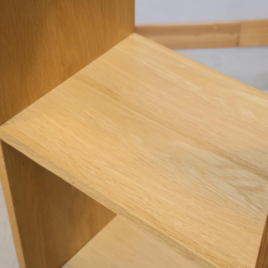 無印良品 MUJI オーク材 スタッキングシェルフ 3段・1列 引出し付シェルフ